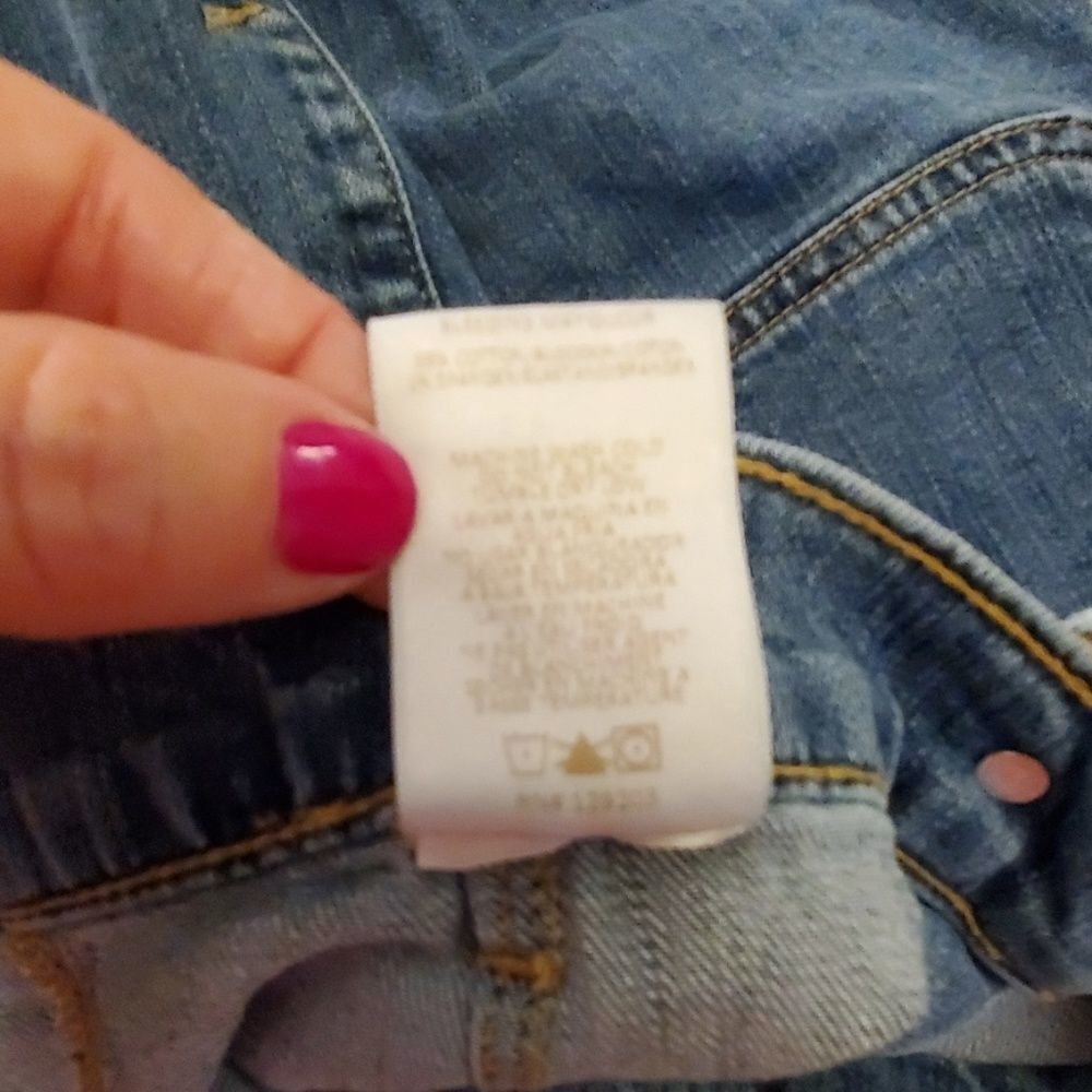 Hidden Jeans Button Down Distressed Hem Skirt - image 2